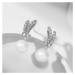 Éternelle Náušnice s perlou a zirkony Nina E1449-EP5671A Stříbrná Bílá