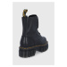 Farmářky Dr. Martens Audrick 8-Eye Boot dámské, černá barva, na plochém podpatku, DM27149001