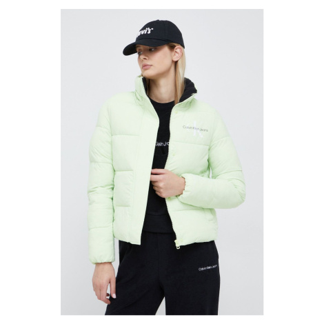 Bunda Calvin Klein Jeans dámská, zelená barva, zimní | Modio.cz