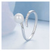 GRACE Silver Jewellery Stříbrný prsten s perlou a zirkony Ricarda, stříbro 925/1000 P-BSR497-E S