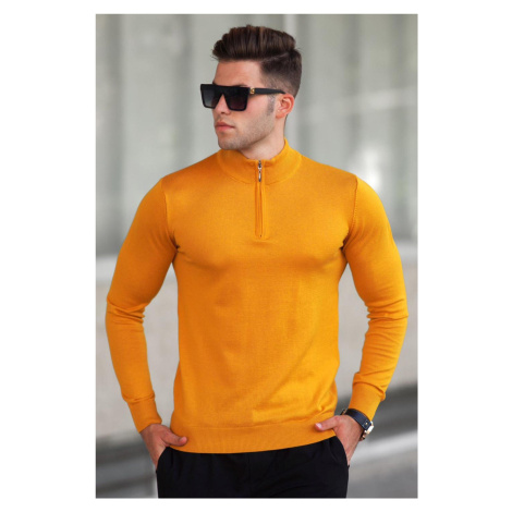 Madmext Mustard Men's Sweater 5176