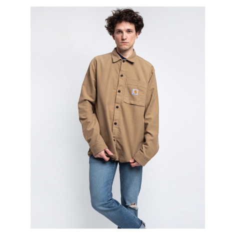 Carhartt WIP L/S Holston Shirt Leather rinsed
