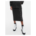 Černá dámská pouzdrová midi sukně s rozparkem Calvin Klein Jeans