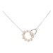 Stříbrný perlový náhrdelník STNAH104F