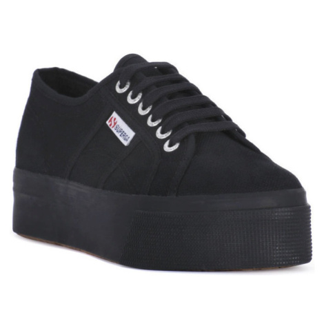 Superga COTU FULL BLACK UP AND DOWN Černá