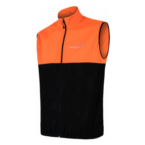 Pánská vesta SENSOR Neon černá/reflex oranžová