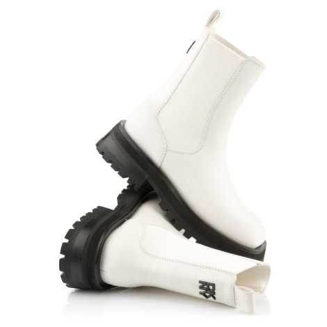 Bílé dámské chelsea boots