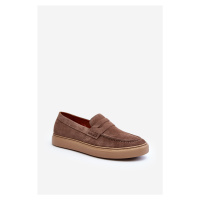 Mužské semišové loafers polobotky Zazoo 1566