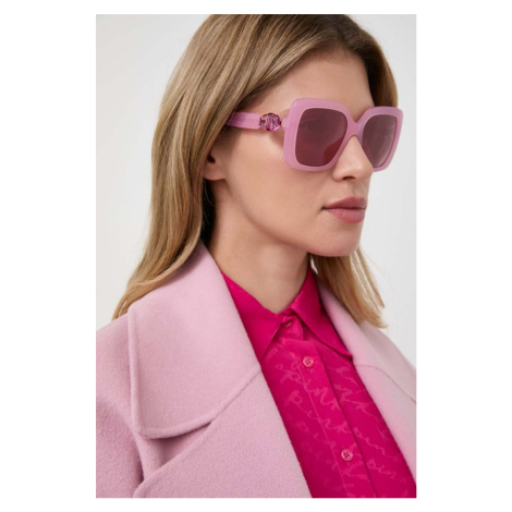 Sluneční brýle Swarovski 5679538 LUCENT dámské, růžová barva