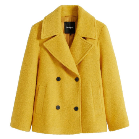 Desigual Zimní kabát žlutá