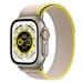 Apple Watch Ultra 49mm titanové pouzdro se žluto-béžovým trailovým tahem - M/L