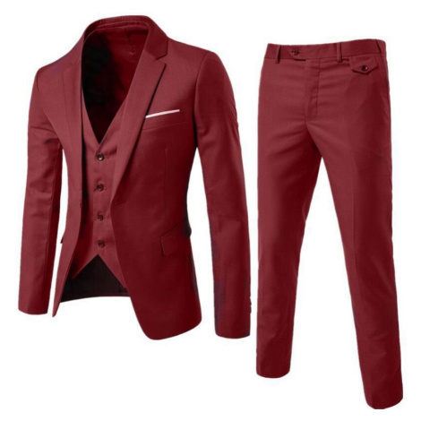 Pánský společenský komplet sako vesta a kalhoty oblek