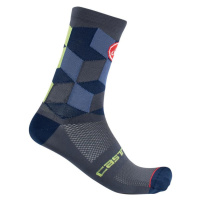 CASTELLI Cyklistické ponožky klasické - UNLIMITED 15 - modrá