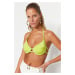 Trendyol Oil Green Underwire Bikini Top