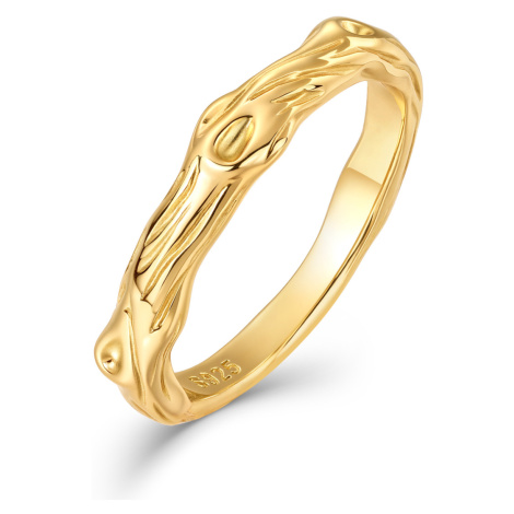 Olivie Stříbrný prsten VĚTVIČKA GOLD 9437