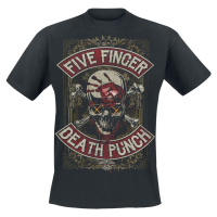 Five Finger Death Punch Dirty Skull Battle Born Tričko černá