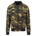 Urban Classics Light Camo Bomber Jacket Bunda lesní maskáčová