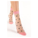Světle růžové vzorované silonkové ponožky Hey Baby 15 DEN