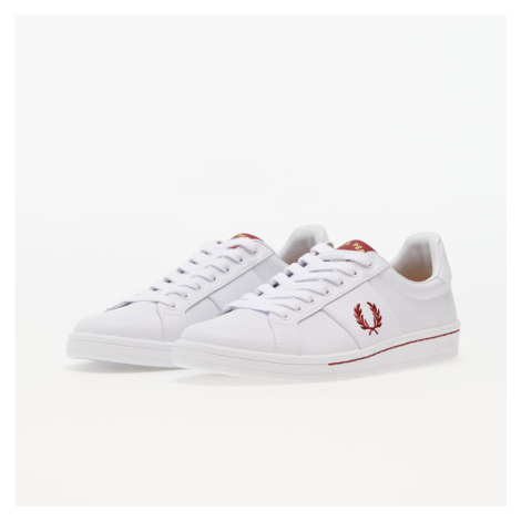 FRED PERRY B3329 Leather/Contrast Stitch white