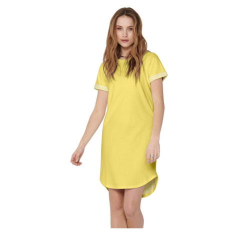 Jacqueline de Yong Dámské šaty JDYIVY LIFE Yellow Cream
