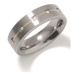 Boccia Titanium Snubní titanový prsten s diamanty 0101-19 51 mm
