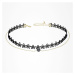 JAY Dvojitý choker náhrdelník Danae JAY-0063-X9384 Černá 33 cm + 5 cm (prodloužení)