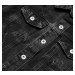 Černá dámská džínová bunda s protrženími (34761A)