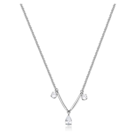 Brosway Krásný ocelový náhrdelník se zirkony Affinity BFF178