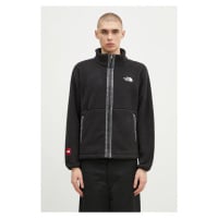 Fleecová mikina The North Face Fleeski Fz Jacket černá barva, NF0A88XQJK31