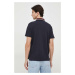 Polo tričko Armani Exchange tmavomodrá barva, s aplikací