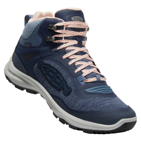 Keen Terradora Flex Mid Wp Women Dámská treková obuv 10026188KEN vintage indigo/peachy keen