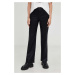 Kalhoty Answear Lab dámské, černá barva, jednoduché, high waist
