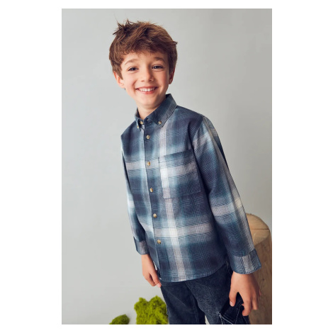 Bavlněná košile Mayoral tmavomodrá barva, 4127