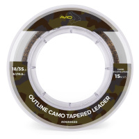 Avid carp šokový vlasec outline camo tapered leaders - 0,37-0,57 mm