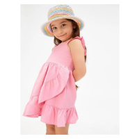 Koton Baby Girl Dress Ruffled Straps U-Neck Layered