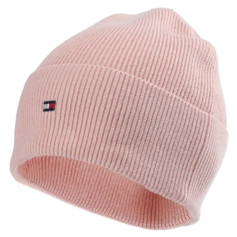 Tommy Hilfiger ESSENTIAL FLAG Dámská zimní čepice, růžová, velikost UNI