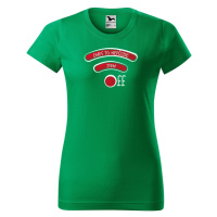 DOBRÝ TRIKO Dámské tričko s vtipným potiskem Jsem OFF Barva: Středně zelená