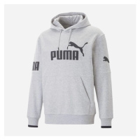 Puma mikina Power Colorblock Hoodie Tr grey