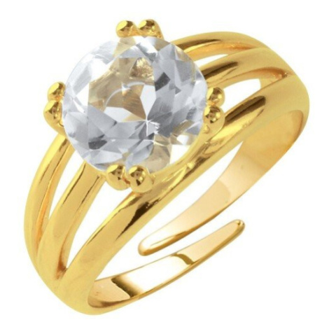 Pozlacený trojitý prsten s křišťálem Blancheporte