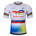BONAVELO Cyklistický dres s krátkým rukávem - TOTAL ENERGIES 2023 - modrá/žlutá/červená/bílá