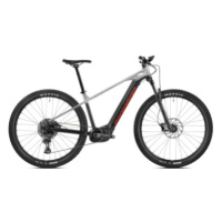 Horské elektrokolo MONDRAKER Prime, black nimbus grey flame red