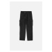 Dětské bavlněné kalhoty Coccodrillo černá barva, hladké