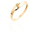 JVD Minimalistický pozlacený prsten SVLR0274XH2GO