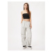 Koton Loose Parachute Trousers Fold Detail