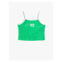 Koton Singlets Crop Hanging Towels With Embroidery Detail Cotton