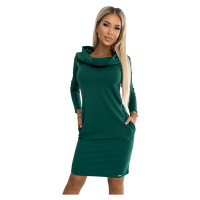 Numoco Dámské mikinové šaty Chabooka zelená Zelená