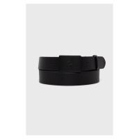 Kožený pásek Polo Ralph Lauren pánský, černá barva, 405691693005