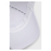 Bavlněná čepice EA7 Emporio Armani bílá barva, s aplikací