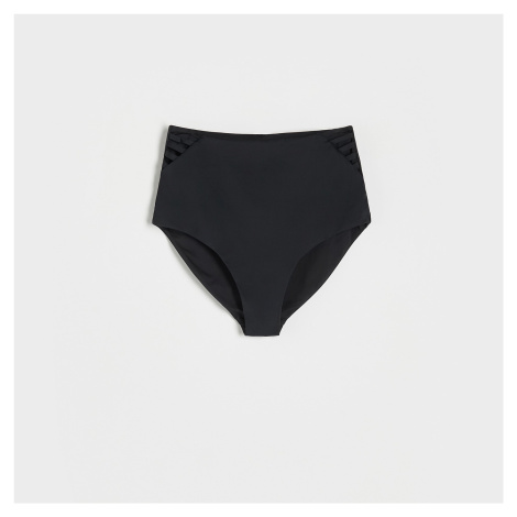 Reserved - Plážové kalhotky s průstřihy - Černý