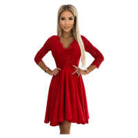 Numoco Dámské společenské šaty Nicolle červená Červená